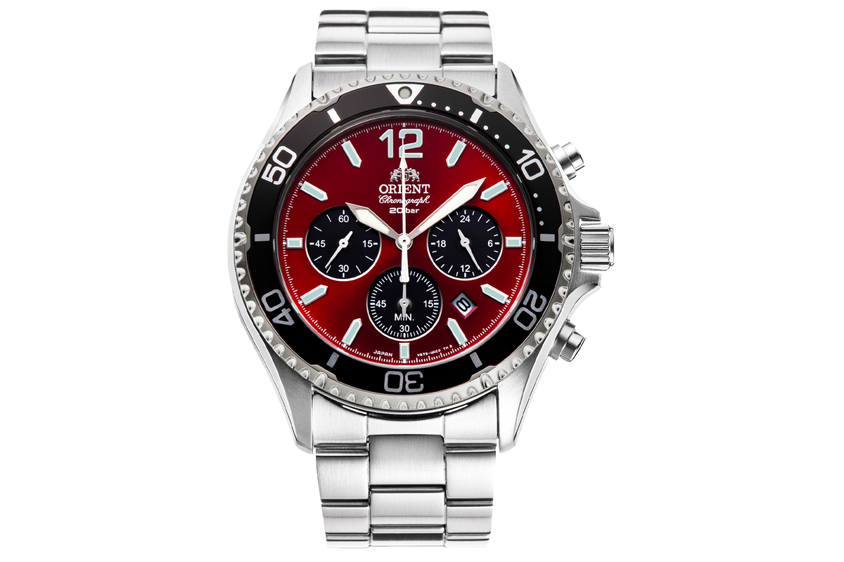 ORIENT Chronograph クォーツ 腕時計 Orient Solar Quartz Diver Watch | RA-TX0207R10B RA-TX0207R10B