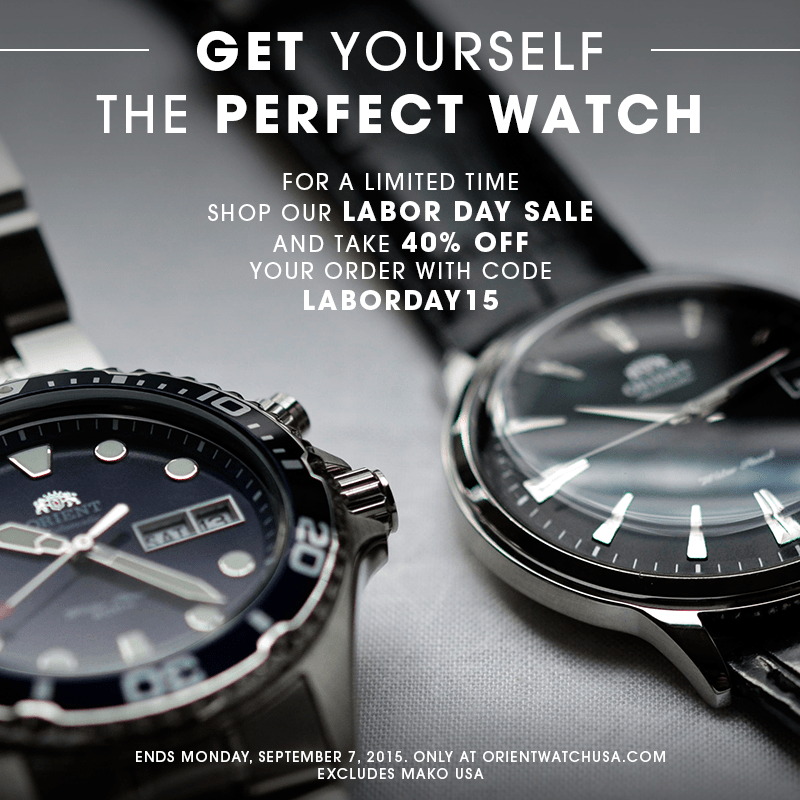 Save Big this Labor Day! - Orient Watch USA