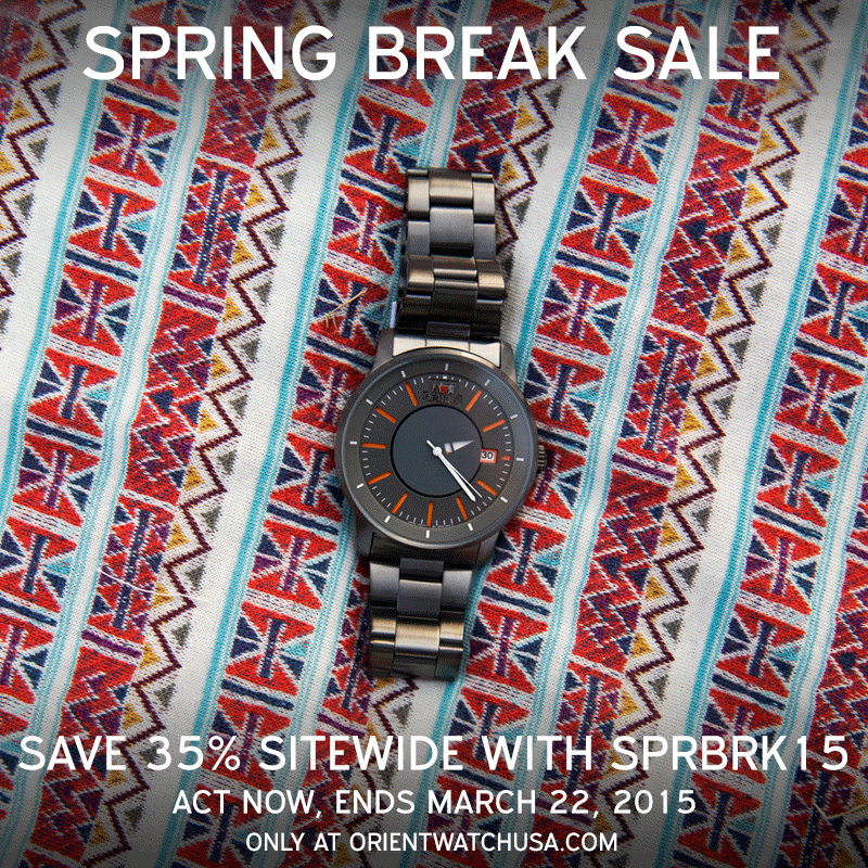 Shop Our Spring Break Sale! - Orient Watch USA