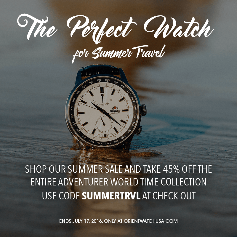 Shop our Summer Sale for the Perfect Travel Watch! - Orient Watch USA
