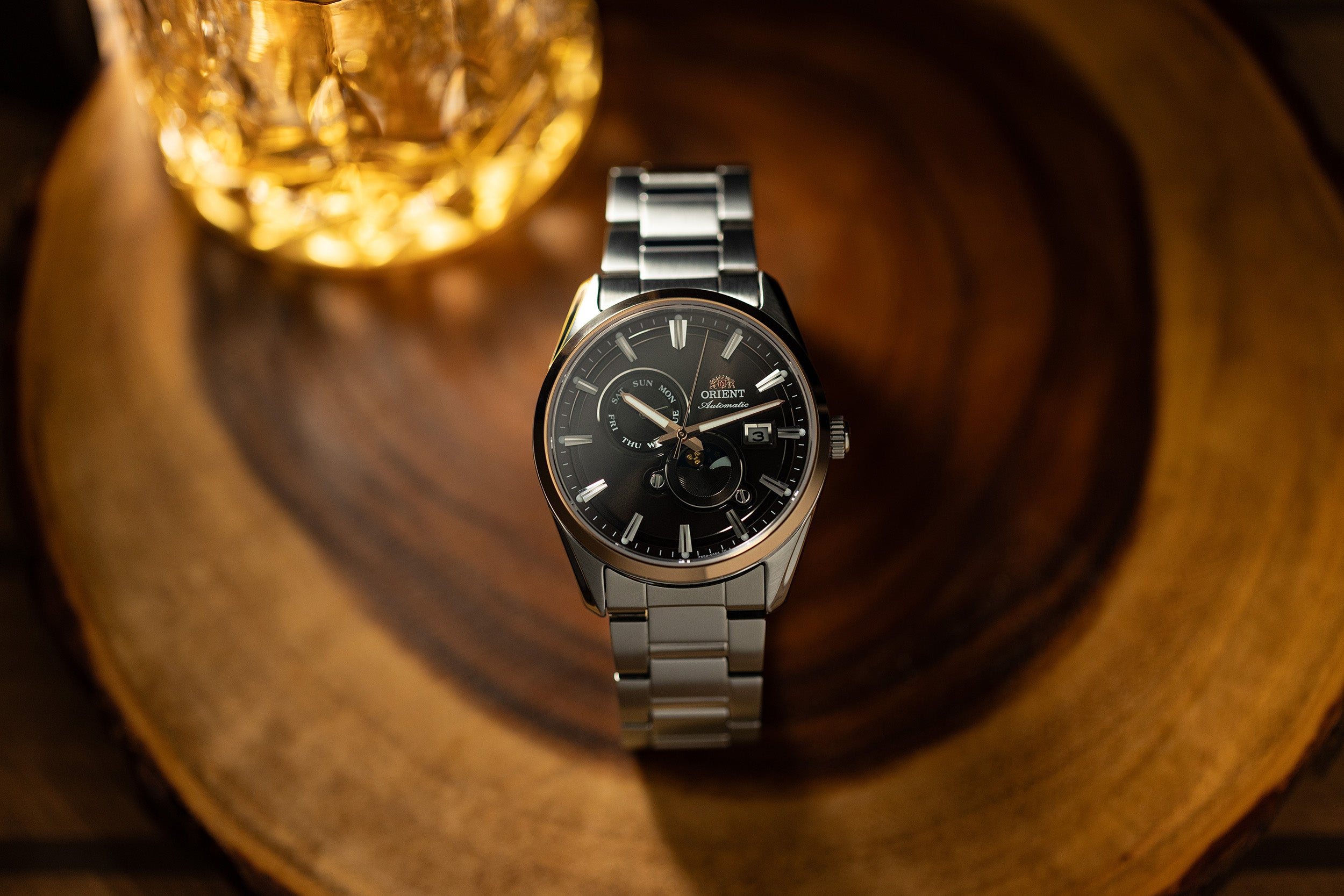オーストリッチ　焦げ茶 Size35 Orient Stretto Day & Night Classic Watch | RA-AK0313Y30B RA