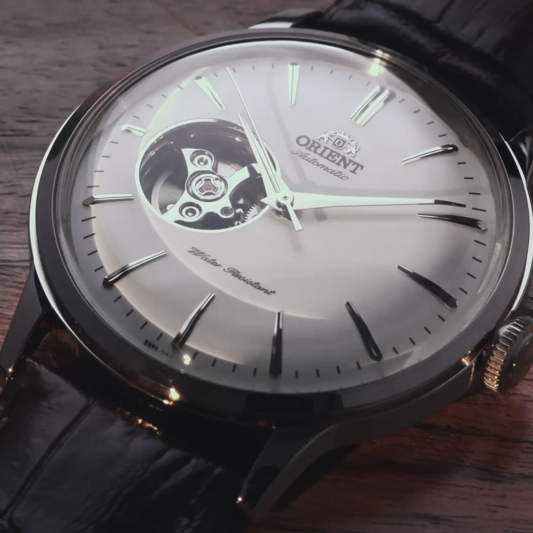 Closeup videos of Orient RA-AG0002S30B at various angles.