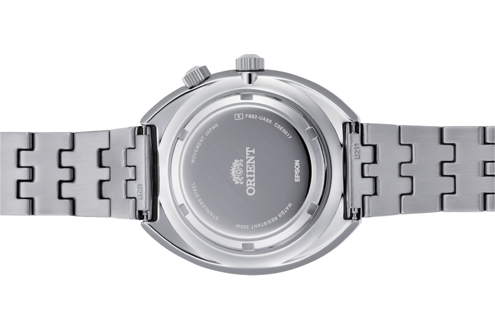 Orient World Map RA-AA0E02E19B sport travel watch silver green