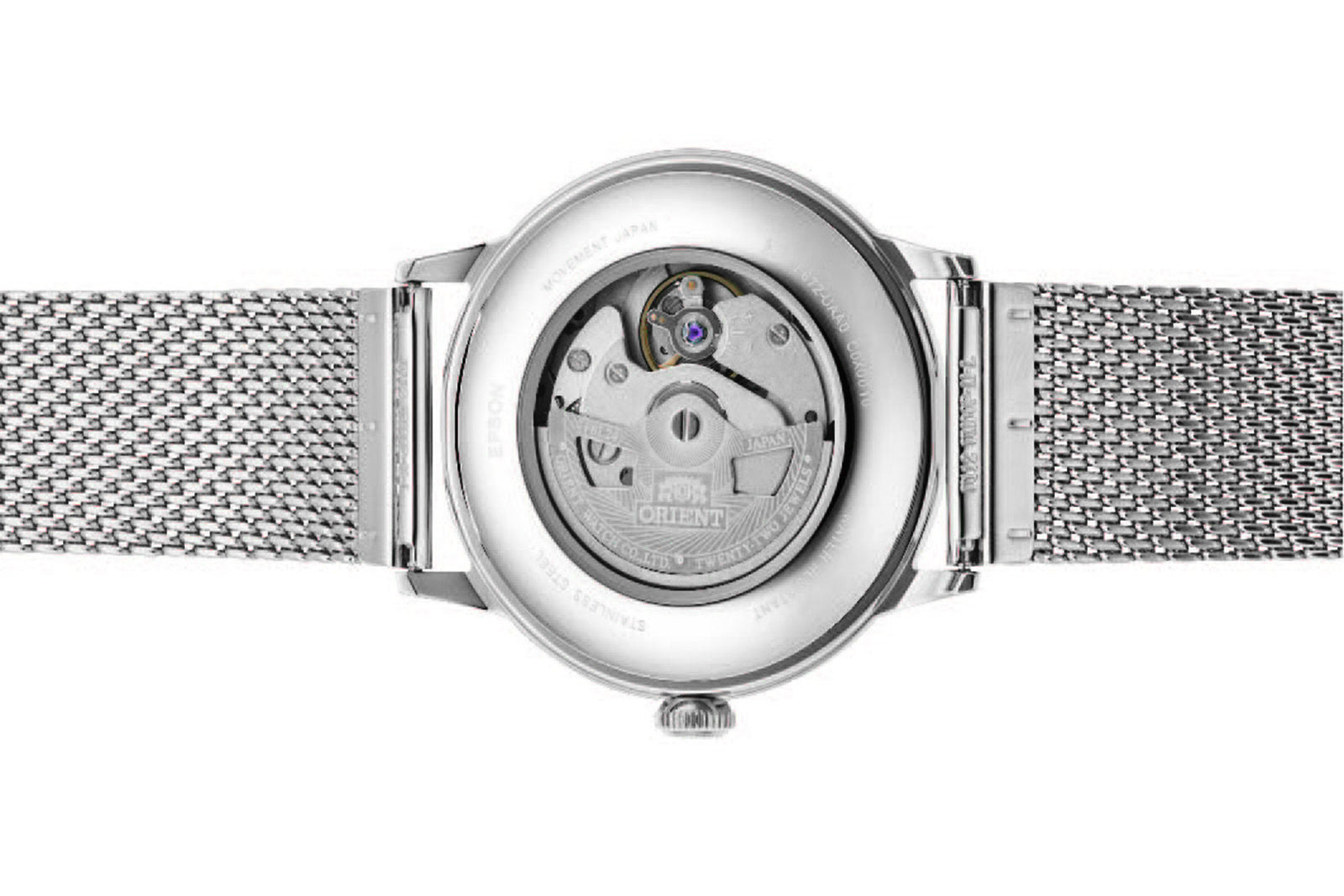 Orient Bambino Version 6 RA-AC0020G10B classic watch silver champagne