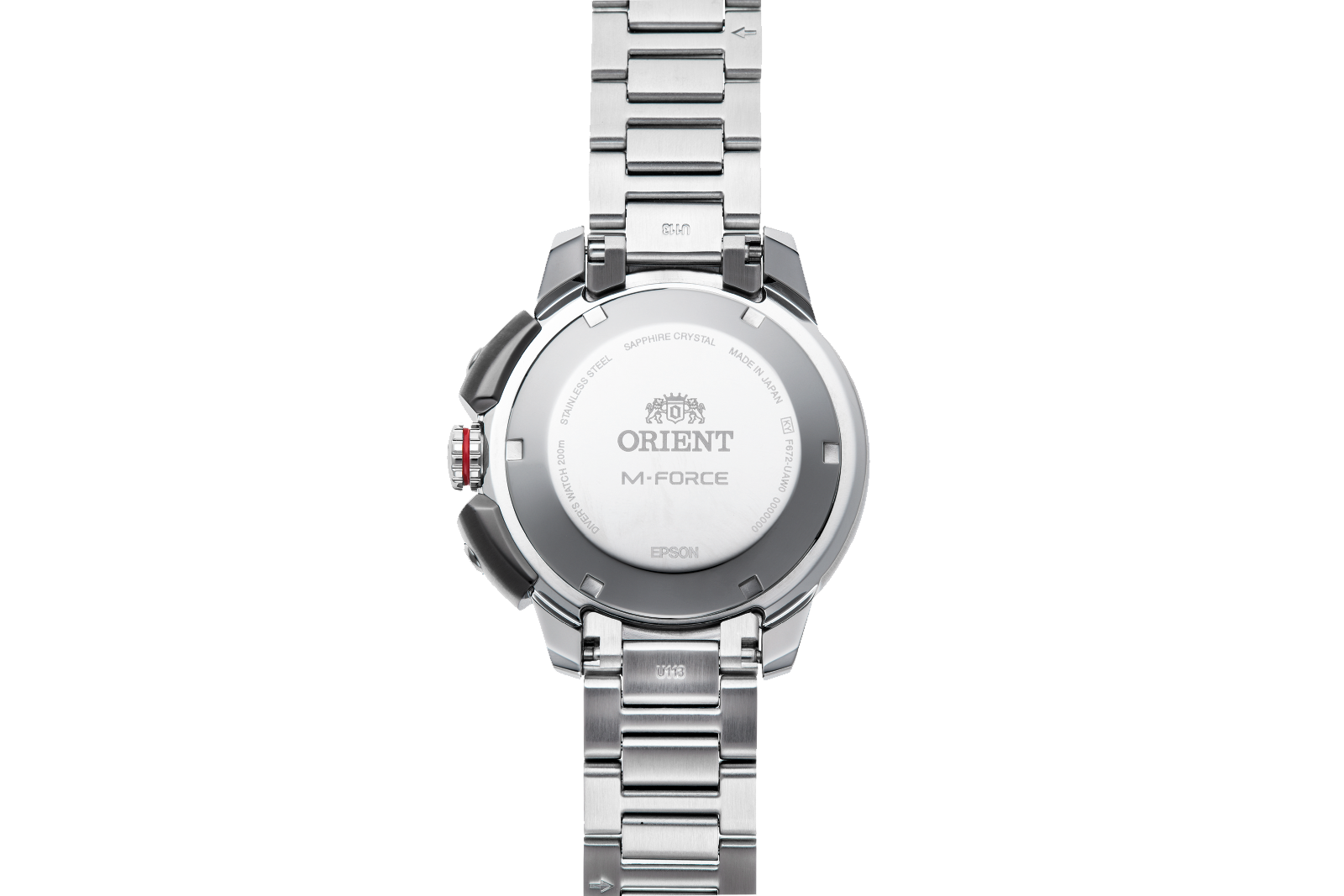 Orient M-Force AC0L RA-AC0L07L00B sport dive watch ISO 200m sapphire silver blue