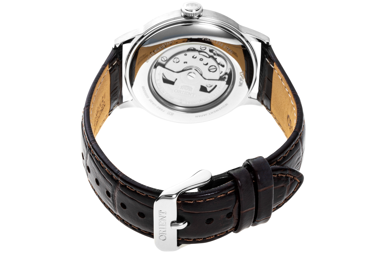 Orient Bambino Version 8 RA-AK0702Y10B classic watch silver champagne