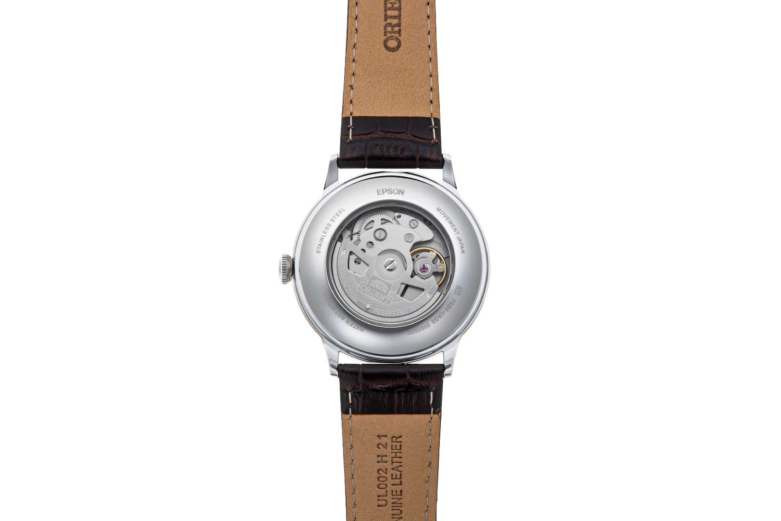 Orient Bambino Version 8 RA-AK0702Y10B classic watch silver champagne