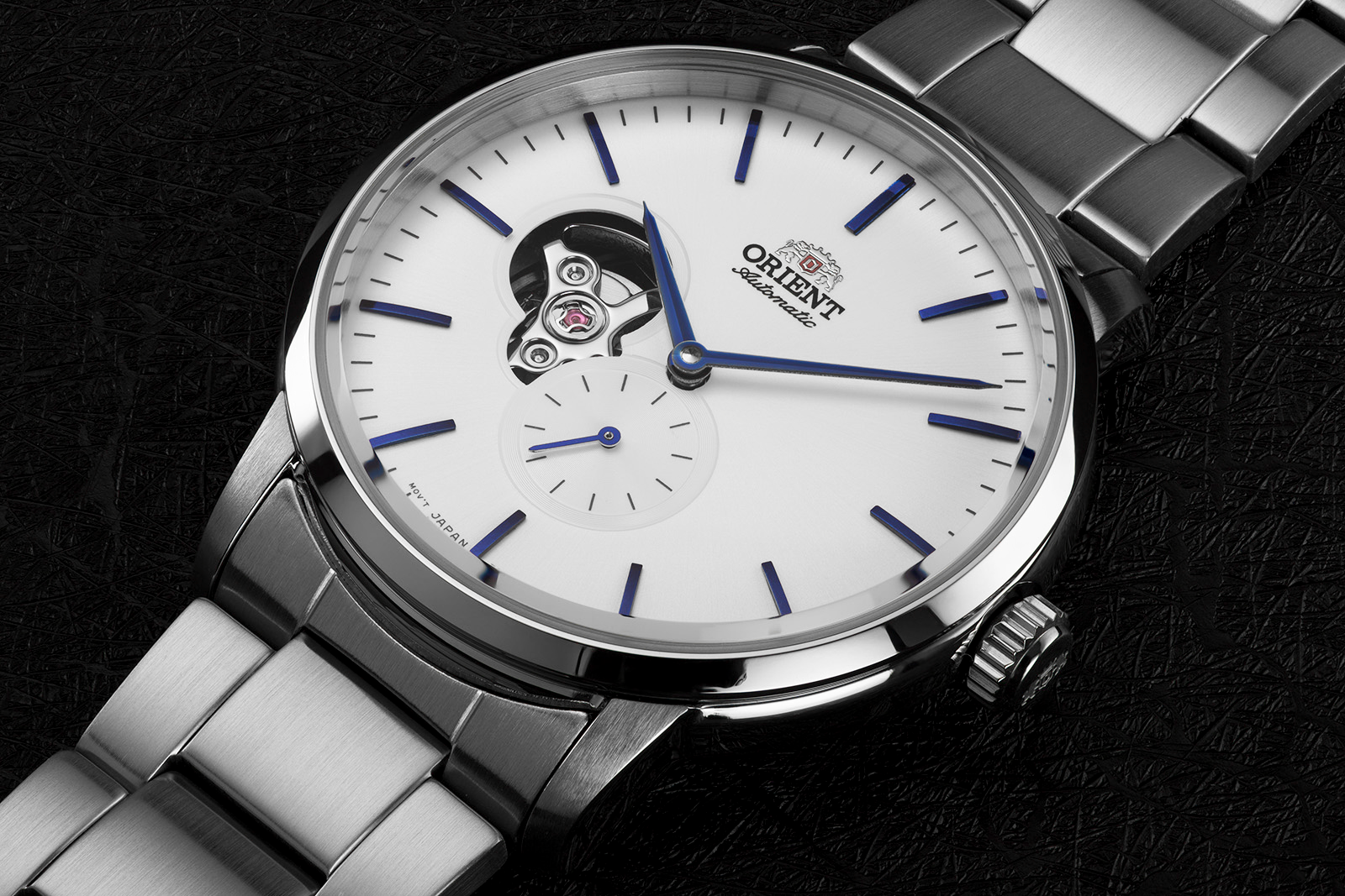 Orient RA-AR0102S10A modern watch small seconds silver white