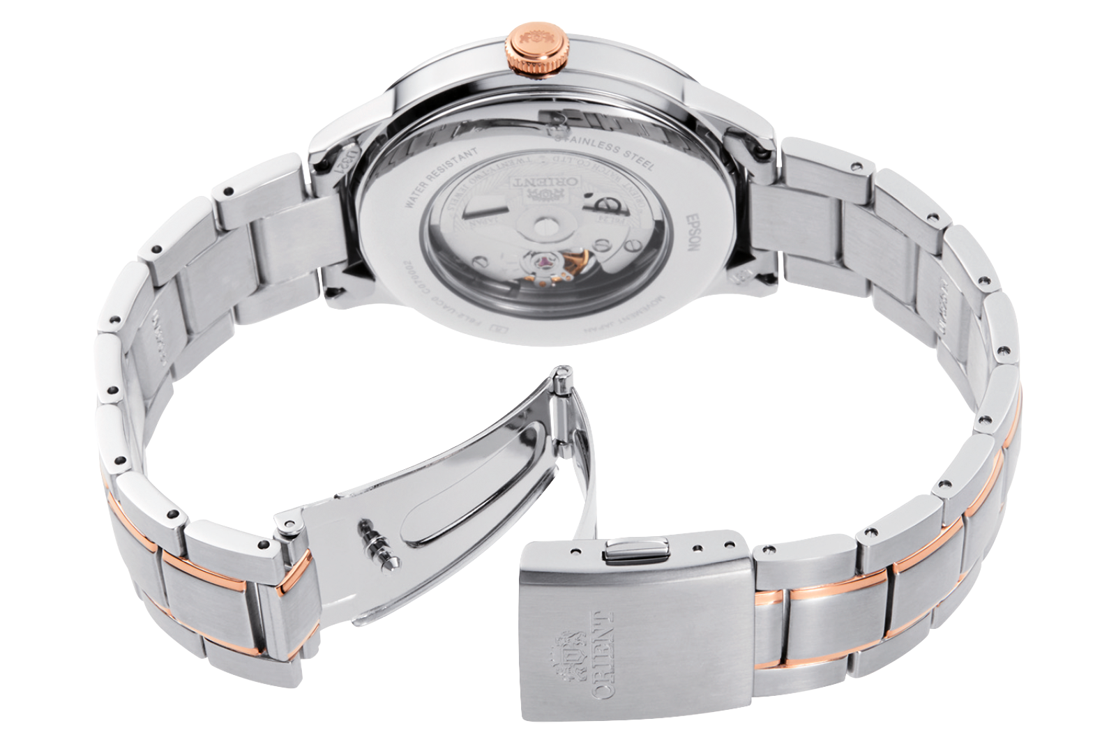 Orient Sun and Moon Open Heart RA-AS0101S10B classic watch sapphire silver white